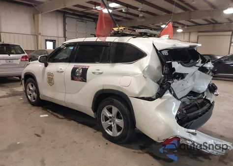 2020 Toyota Highlander Le z USA, uszkodzony, nr VIN 5TDZZRAHXLS503252